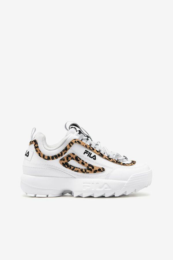 Zapatillas Fila Mujer Blancas / Negras / Blancas - Disruptor 2 Leopard - España 025349BED